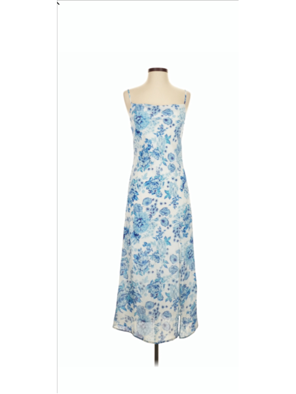Petal and Pup Floral Midi Dress with Tie Back and Thigh Slit NWTs